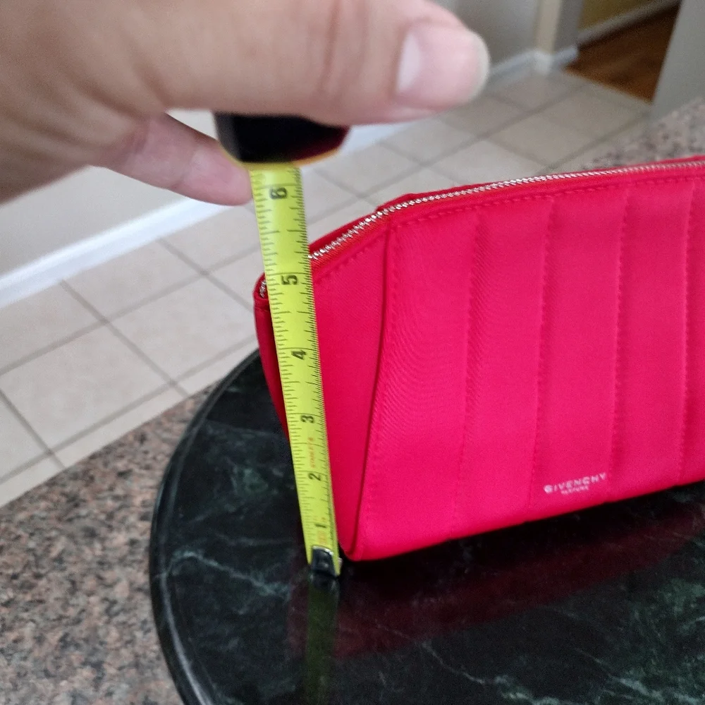 NWOT Givenchy Parfume Red Cosmetic bag
